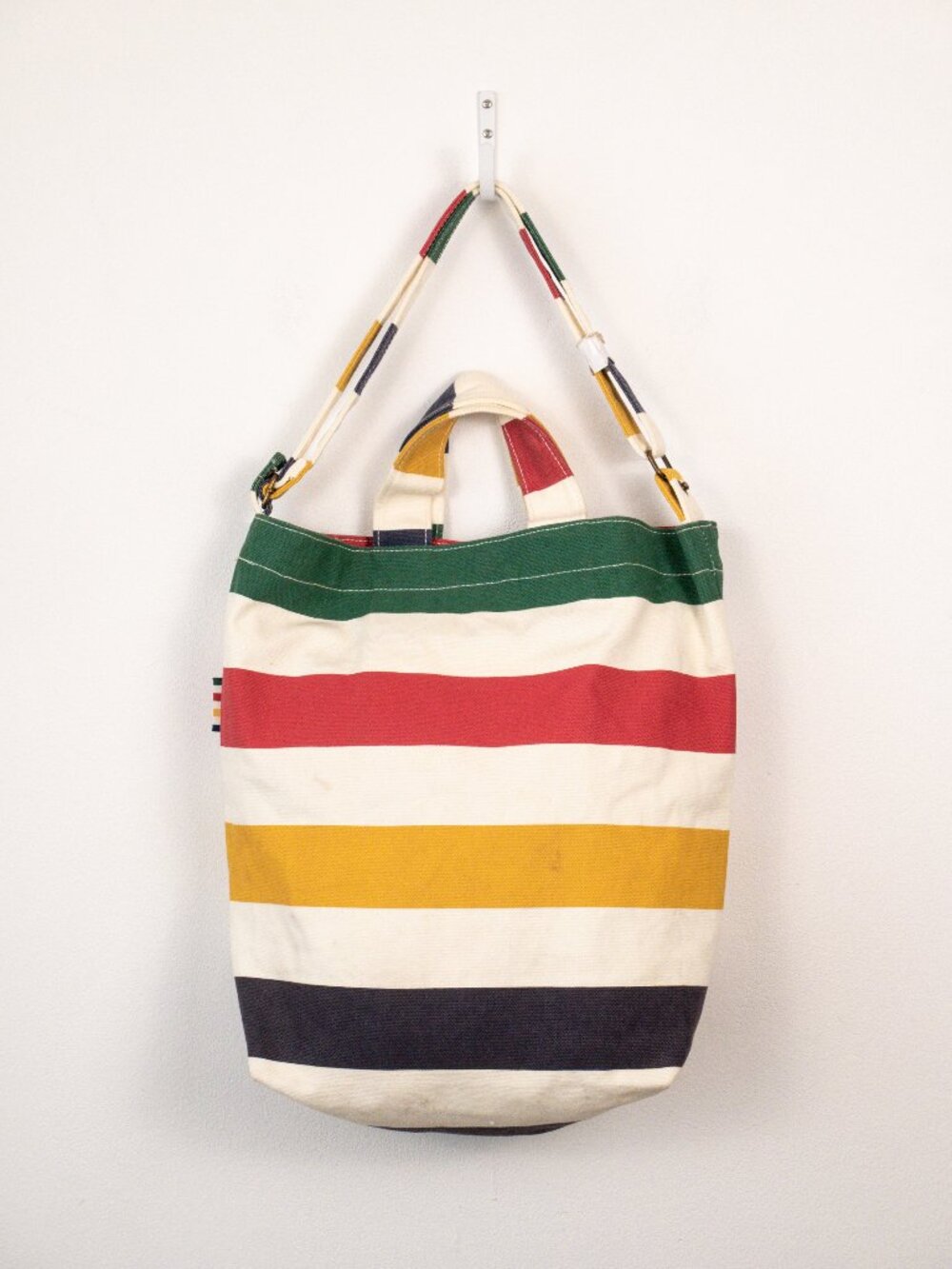 HBC x BAGGU Hudson’s Bay Stripe Canvas Tote Bag
